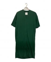 CLANE（クラネ）の古着「ショートスリーブコクーンワンピース」｜グリーン