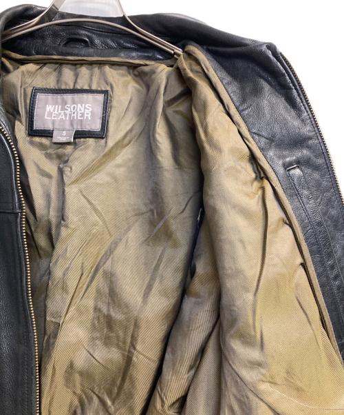 wilsons leather（ウィルソンズレザー）wilsons leather (ウィルソンズレザー) レザージャケット ブラック サイズ:Ｓの古着・服飾アイテム
