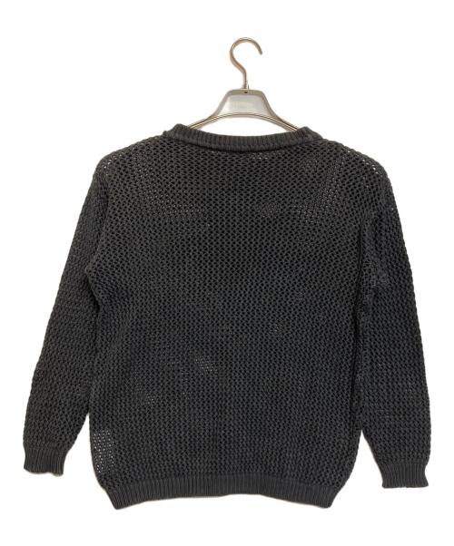 VERSACE（ヴェルサーチェ）VERSACE (ヴェルサーチェ) フロント刺繍ニット ブラック サイズ:不明（実寸サイズをご確認下さい）の古着・服飾アイテム