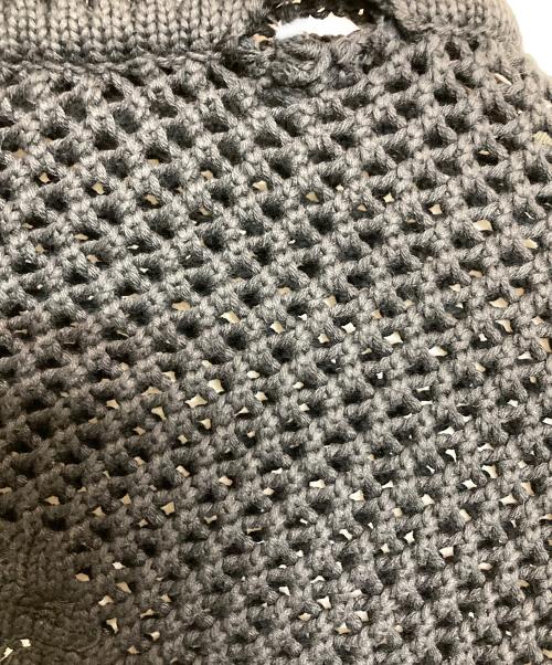 VERSACE（ヴェルサーチェ）VERSACE (ヴェルサーチェ) フロント刺繍ニット ブラック サイズ:不明（実寸サイズをご確認下さい）の古着・服飾アイテム