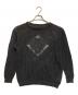VERSACE（ヴェルサーチェ）の古着「フロント刺繍ニット」｜ブラック
