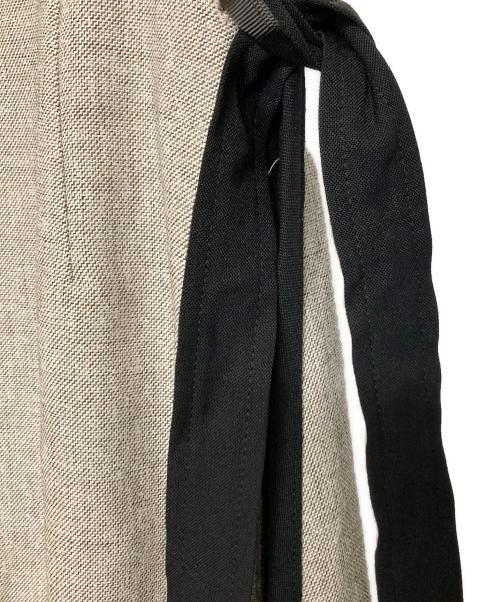 Snidel（スナイデル）Snidel (スナイデル) サイドプリーツバイカラーワンピ グレー×ブラック サイズ:00の古着・服飾アイテム