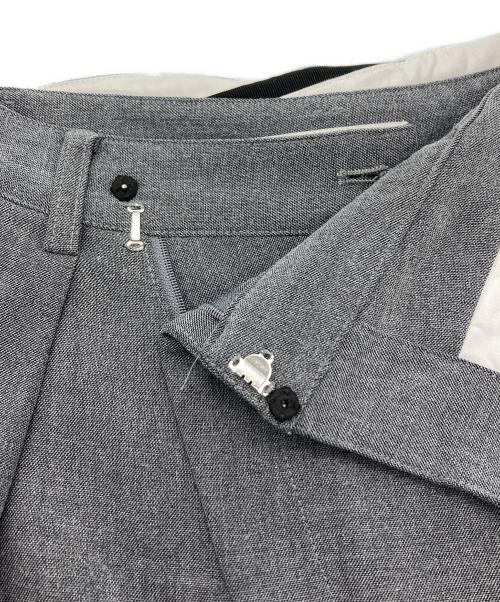 Snidel（スナイデル）Snidel (スナイデル) ウエストデザインワイドパンツ グレーの古着・服飾アイテム