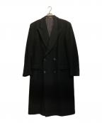 BROOKS BROTHERSブルックスブラザーズ）の古着「ウールカシミヤダブルチェスターロングコート」｜ブラック