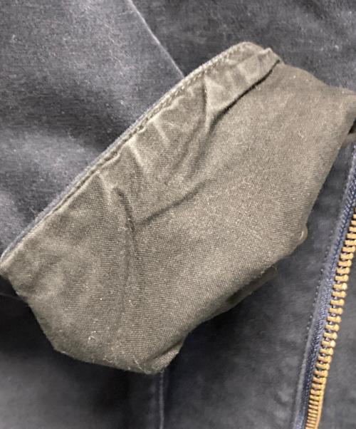 F.O.B FACTORY（エフオービー ファクトリー）F.O.B FACTORY (エフオービー ファクトリー) モールスキン ライディング ジャケット ネイビー サイズ:Ｌの古着・服飾アイテム