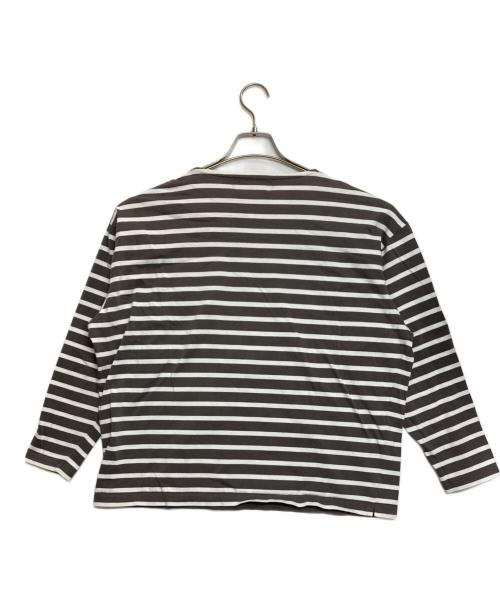 AUBERGE（オーベルジュ）AUBERGE (オーベルジュ) ボーダーカットソー ブラウン×ホワイト サイズ:40の古着・服飾アイテム