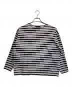 AUBERGEオーベルジュ）の古着「ボーダーカットソー」｜ネイビー×グレー