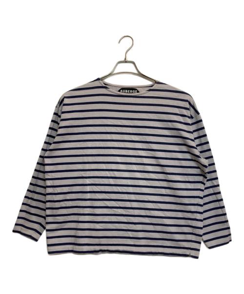 AUBERGE（オーベルジュ）AUBERGE (オーベルジュ) ボーダーカットソー ネイビー×グレー サイズ:40の古着・服飾アイテム