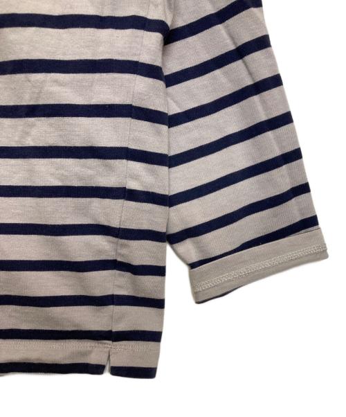 AUBERGE（オーベルジュ）AUBERGE (オーベルジュ) ボーダーカットソー ネイビー×グレー サイズ:40の古着・服飾アイテム