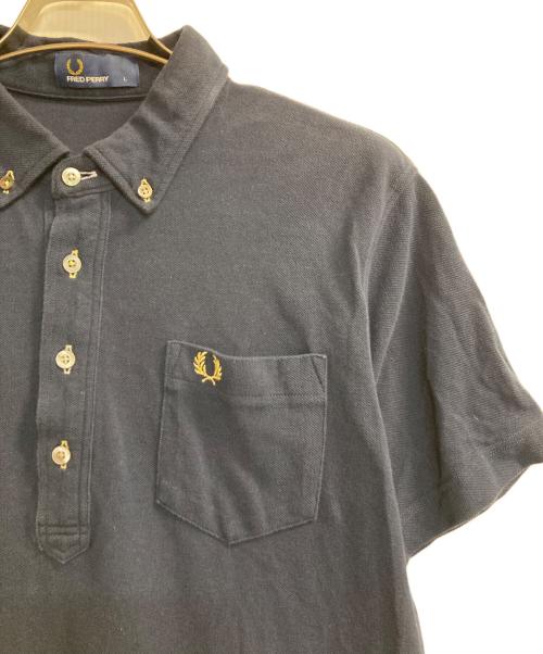 FRED PERRY（フレッドペリー）FRED PERRY (フレッドペリー) ボタンダウンポロシャツ ネイビー サイズ:Ｌの古着・服飾アイテム