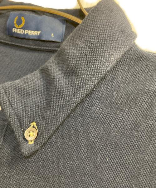 FRED PERRY（フレッドペリー）FRED PERRY (フレッドペリー) ボタンダウンポロシャツ ネイビー サイズ:Ｌの古着・服飾アイテム