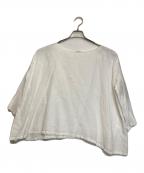 Veritecoeurヴェリテクール）の古着「リネンワイドブラウス」｜ホワイト