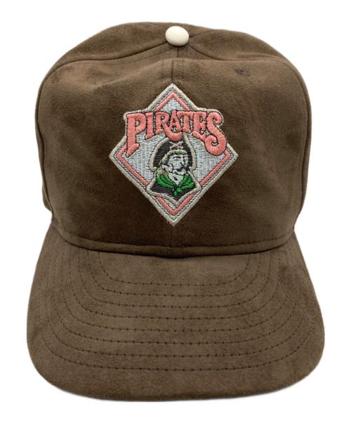 New Era（ニューエラ）New Era (ニューエラ) スエードライクキャップ ピンク×ブラウン サイズ:7 3/8の古着・服飾アイテム
