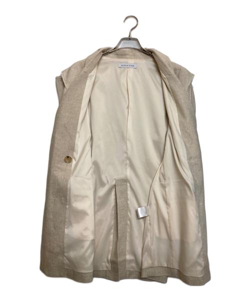 ALEXIA STAM（アリシアスタン）ALEXIA STAM (アリシアスタン) リネンレーヨンジャケット ベージュ サイズ:Ｍの古着・服飾アイテム