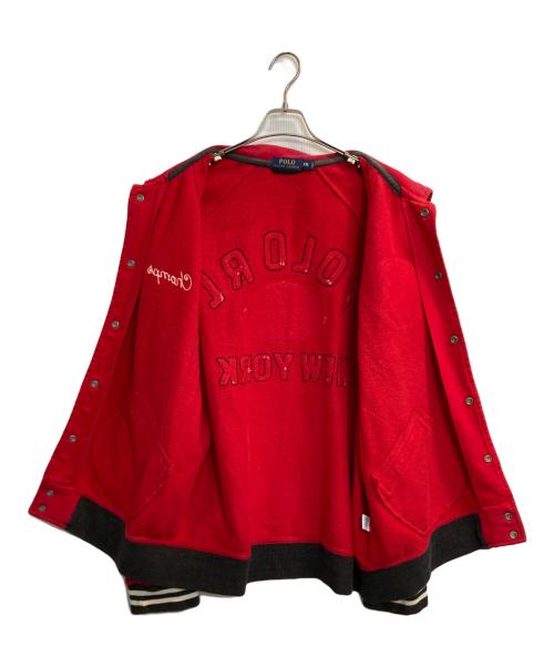 POLO RALPH LAUREN（ポロ・ラルフローレン）POLO RALPH LAUREN (ポロ・ラルフローレン) インディアンモチーフスウェットスタジャン レッド サイズ:ＸＸＬの古着・服飾アイテム