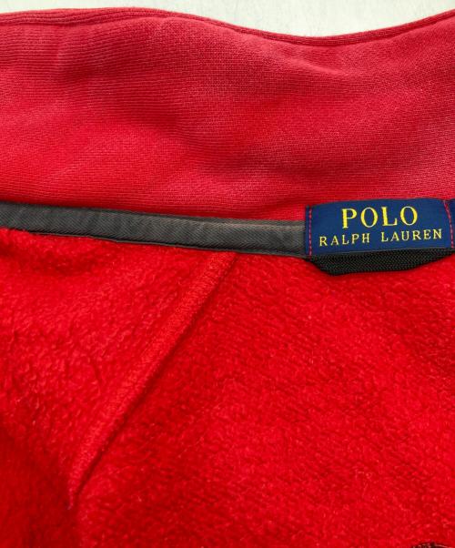 POLO RALPH LAUREN（ポロ・ラルフローレン）POLO RALPH LAUREN (ポロ・ラルフローレン) インディアンモチーフスウェットスタジャン レッド サイズ:ＸＸＬの古着・服飾アイテム