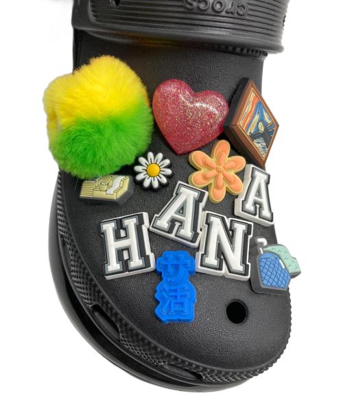 crocs（クロックス）crocs (クロックス) デコレーションサンダル ブラック サイズ:9の古着・服飾アイテム