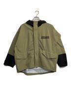 NEW BALANCEニューバランス）の古着「パッカブル ライトジャケット」｜ブラック×カーキ