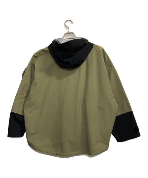 NEW BALANCE（ニューバランス）NEW BALANCE (ニューバランス) パッカブル ライトジャケット ブラック×カーキ サイズ:Ｍの古着・服飾アイテム