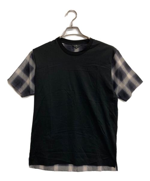 PAUL SMITH（ポールスミス）Paul Smith (ポールスミス) 切替カットソー ブラック サイズ:Ｍの古着・服飾アイテム