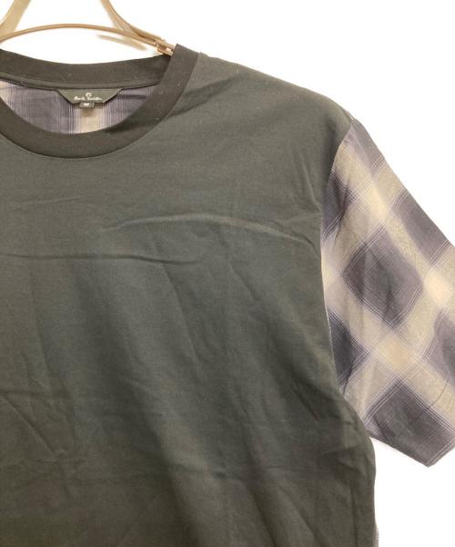 PAUL SMITH（ポールスミス）Paul Smith (ポールスミス) 切替カットソー ブラック サイズ:Ｍの古着・服飾アイテム
