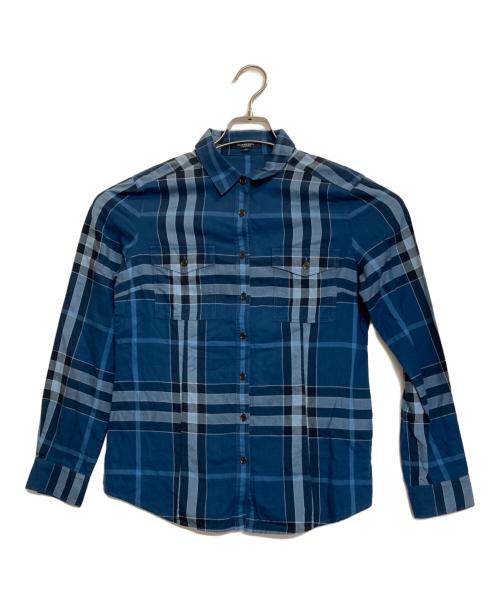 BURBERRY LONDON（バーバリーロンドン）BURBERRY LONDON (バーバリーロンドン) チェックシャツ ネイビー サイズ:40の古着・服飾アイテム