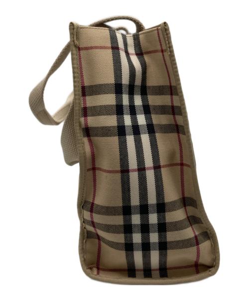 BURBERRY LONDON（バーバリーロンドン）BURBERRY LONDON (バーバリーロンドン) ノバチェックトートバッグ アイボリーの古着・服飾アイテム