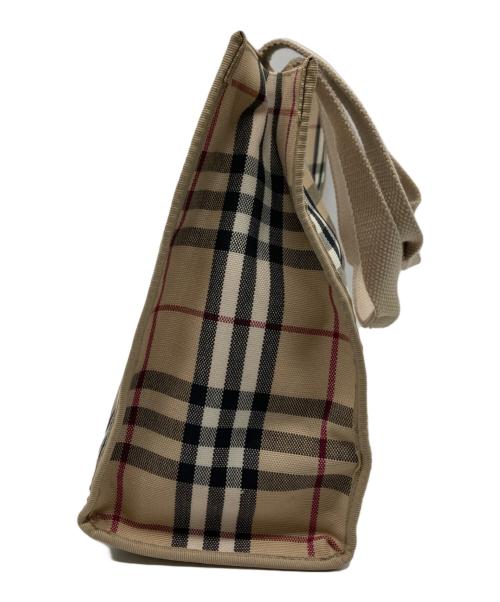 BURBERRY LONDON（バーバリーロンドン）BURBERRY LONDON (バーバリーロンドン) ノバチェックトートバッグ アイボリーの古着・服飾アイテム