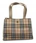 BURBERRY LONDON（バーバリーロンドン）の古着「ノバチェックトートバッグ」｜アイボリー
