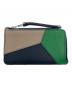 LOEWE（ロエベ）の古着「パズル コインカードホルダー」｜グリーン×ベージュ