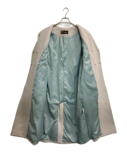 NATURAL BEAUTY BASIC（ナチュラルビューティーベーシック）NATURAL BEAUTY BASIC (ナチュラルビューティーベーシック) MANTECOノーカラーVコート グレー サイズ:記載なし(実寸サイズ参考)の古着・服飾アイテム