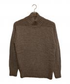 AUBERGEオーベルジュ）の古着「スタンドネックニット」｜ブラウン