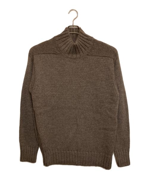 AUBERGE（オーベルジュ）AUBERGE (オーベルジュ) スタンドネックニット ブラウン サイズ:42の古着・服飾アイテム