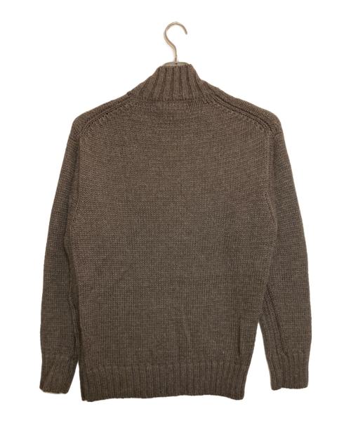 AUBERGE（オーベルジュ）AUBERGE (オーベルジュ) スタンドネックニット ブラウン サイズ:42の古着・服飾アイテム