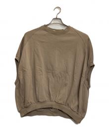 COGTHEBIGSMOKE（コグザビッグスモーク）の古着「フレンチテリー ワイド スウェットシャツ BROOKLYN SWEATSHIRT」｜ベージュ
