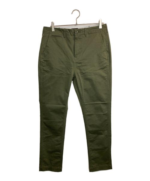 BEAMS（ビームス）BEAMS (ビームス) ストレッチテーパーチノパンツ グリーン サイズ:Lの古着・服飾アイテム