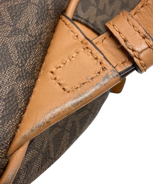 MICHAEL KORS（マイケル・コース）MICHAEL KORS (マイケル・コース) モノグラムリュック ブラウンの古着・服飾アイテム
