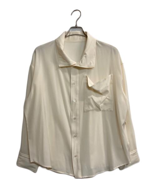 crewre（クルー）crewre (クルー) ビッグポケットハイネックブラウス アイボリー サイズ:3の古着・服飾アイテム