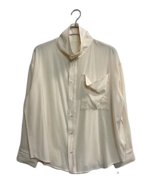 crewre（クルー）crewre (クルー) ビッグポケットハイネックブラウス アイボリー サイズ:3の古着・服飾アイテム