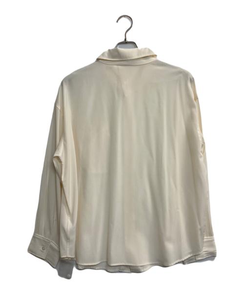 crewre（クルー）crewre (クルー) ビッグポケットハイネックブラウス アイボリー サイズ:3の古着・服飾アイテム