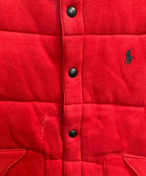 POLO RALPH LAUREN（ポロ・ラルフローレン）POLO RALPH LAUREN (ポロ・ラルフローレン) 中綿ベスト レッド サイズ:Ｍの古着・服飾アイテム