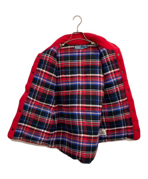 POLO RALPH LAUREN（ポロ・ラルフローレン）POLO RALPH LAUREN (ポロ・ラルフローレン) 中綿ベスト レッド サイズ:Ｍの古着・服飾アイテム