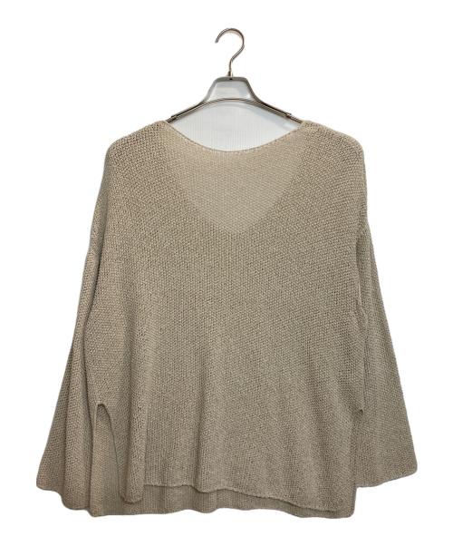 Spick and Span（スピック＆スパン）Spick and Span (スピック＆スパン) カノコ編みペーパーヤーン2WAYルーズニット アイボリー サイズ:記載なしの古着・服飾アイテム