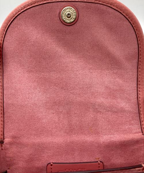 COACH（コーチ）COACH (コーチ) ノース/サウスロニーシグネチャークロスボディバッグ ピンクの古着・服飾アイテム