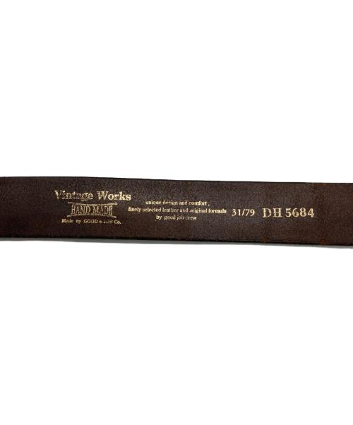 VINTAGE WORKS（ヴィンテージワークス）VINTAGE WORKS (ヴィンテージワークス) レザーベルト ブラウン サイズ:31の古着・服飾アイテム