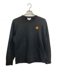 KENZO（ケンゾー）の古着「タイガーヘッドエンブロイダリースウェット」｜ブラック