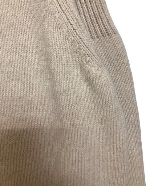 CLANE（クラネ）CLANE (クラネ) POCKET ZIP KNIT TOPS ベージュ サイズ:２の古着・服飾アイテム