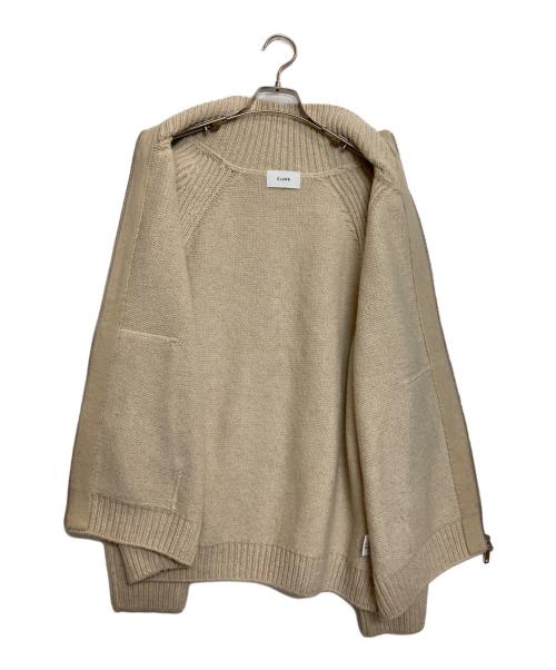 CLANE（クラネ）CLANE (クラネ) POCKET ZIP KNIT TOPS ベージュ サイズ:２の古着・服飾アイテム