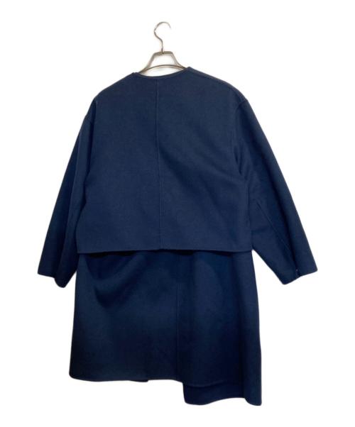 BEAUTY&YOUTH（ビューティーアンドユース）BEAUTY&YOUTH (ビューティーアンドユース) ジレセットノーカラーコート ネイビー サイズ:Ｍの古着・服飾アイテム