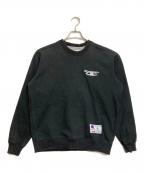 Champion×SUPREMEチャンピオン×シュプリーム）の古着「18FW 3D Metallic Crewneck / メタリックロゴクルーネックスウェット」｜ブラック